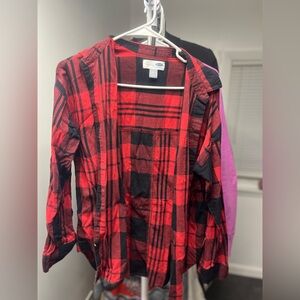 Red and Black Plaid Shirt